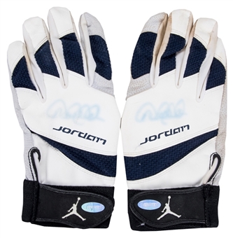 Derek Jeter Game Used & Signed Jordan Batting Gloves (Steiner & JT Sports)